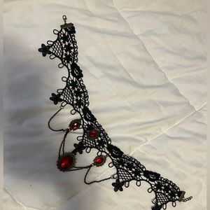 Steampunk Accessories Costume Cosplay Lace Choker Chain Decorative Necklace